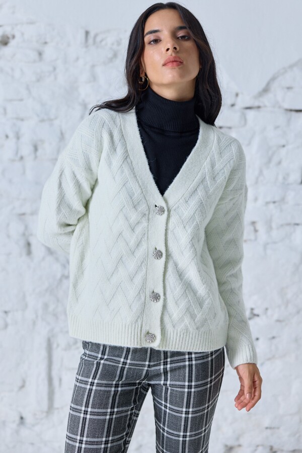 Cardigan Lana CRUDO