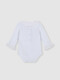 Body Con Tira Bordad En El Cuello Blanco