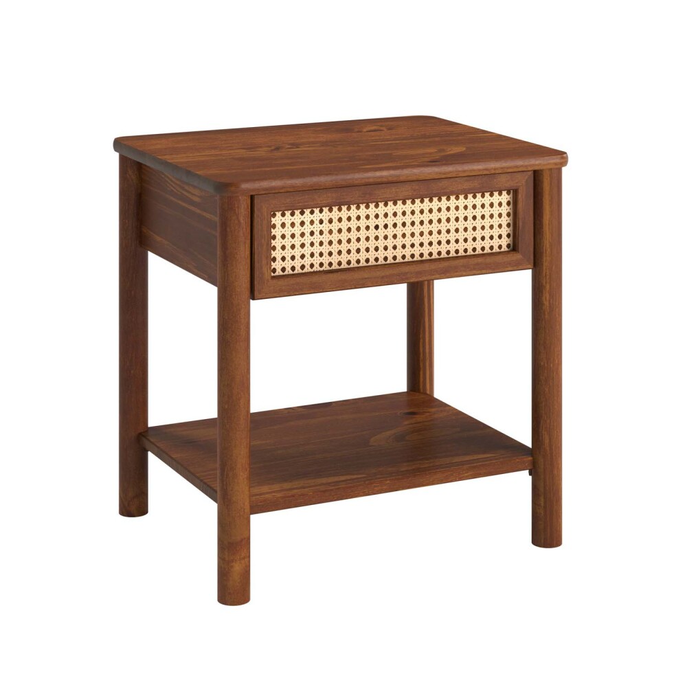 MESA DE LUZ MADERA MARRON PALERMO