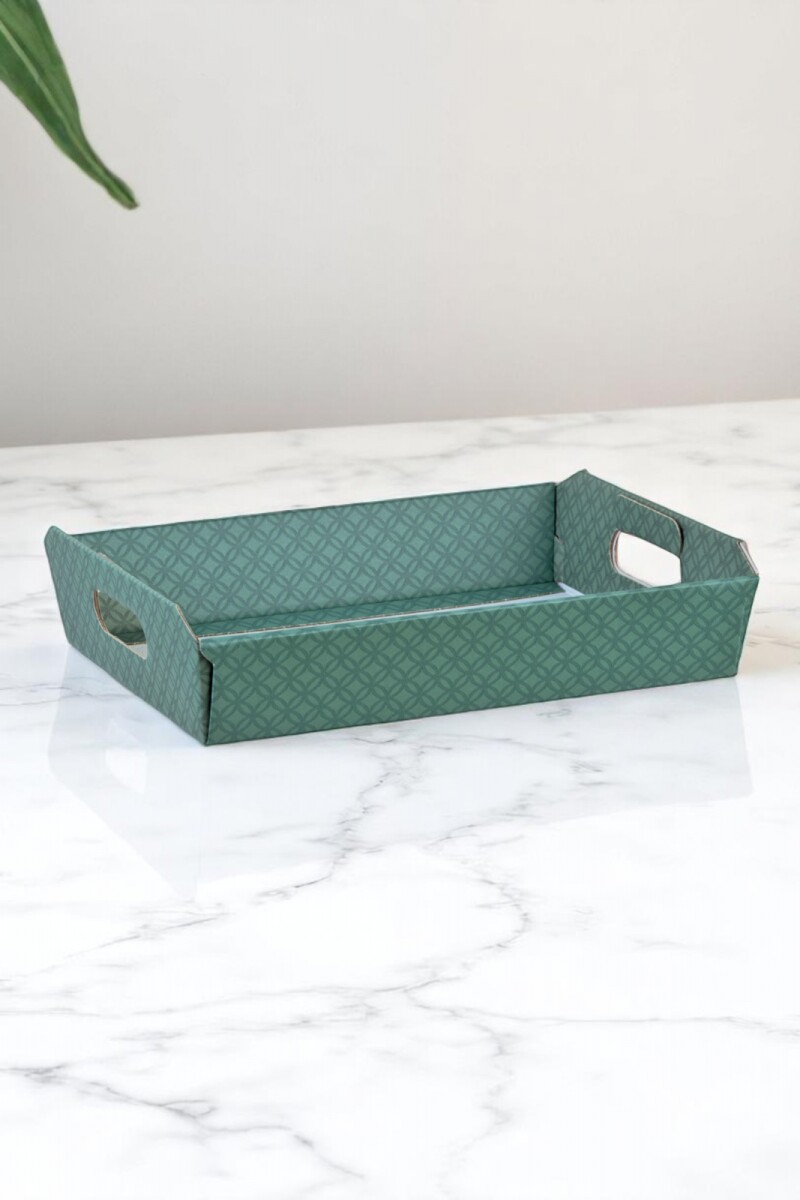 Bandeja 40x30x12 cm. - MATELASSE EUCALIPTO 