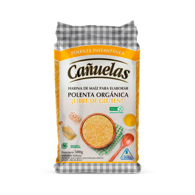 Polenta instantanea organica sin gluten 500g Cañuelas Polenta Org S/g 500g Cañuelas