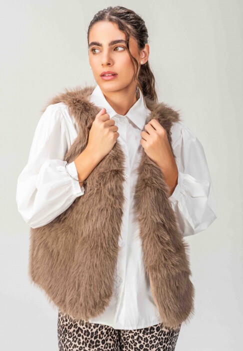 Chaleco Oso Chocolate