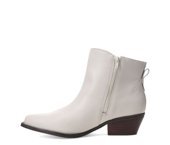 Bota caña baja en punta 347708 Offwhite