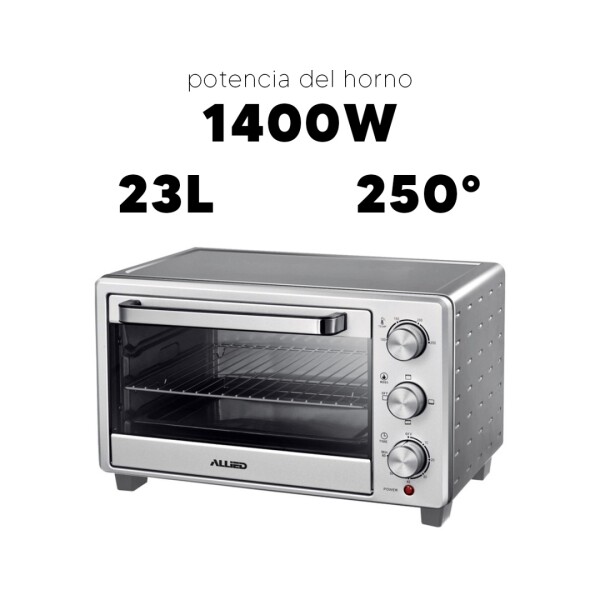 Horno Eléctrico Allied Silver Al-eo21 HORNO ELECTRICO ALLIED 23L AL-EO21 SILVE