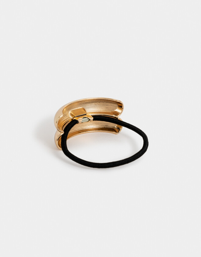 Gomitas Elásticas Cuff Gomita Elástica Con Aplique - Dorado