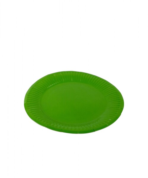 Plato 18 cm. diametro paquete x 10 VERDE