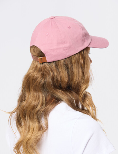 GORRO CON VISERA DE LONA Rosado