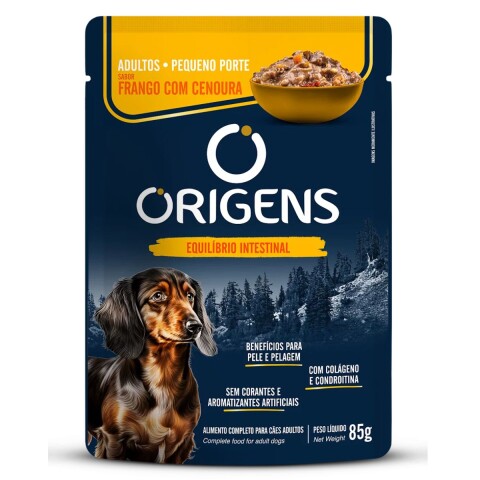 SALSA ORIGENS PERRO ADULTO 85 GR RAZAS PEQUEÑAS POLLO