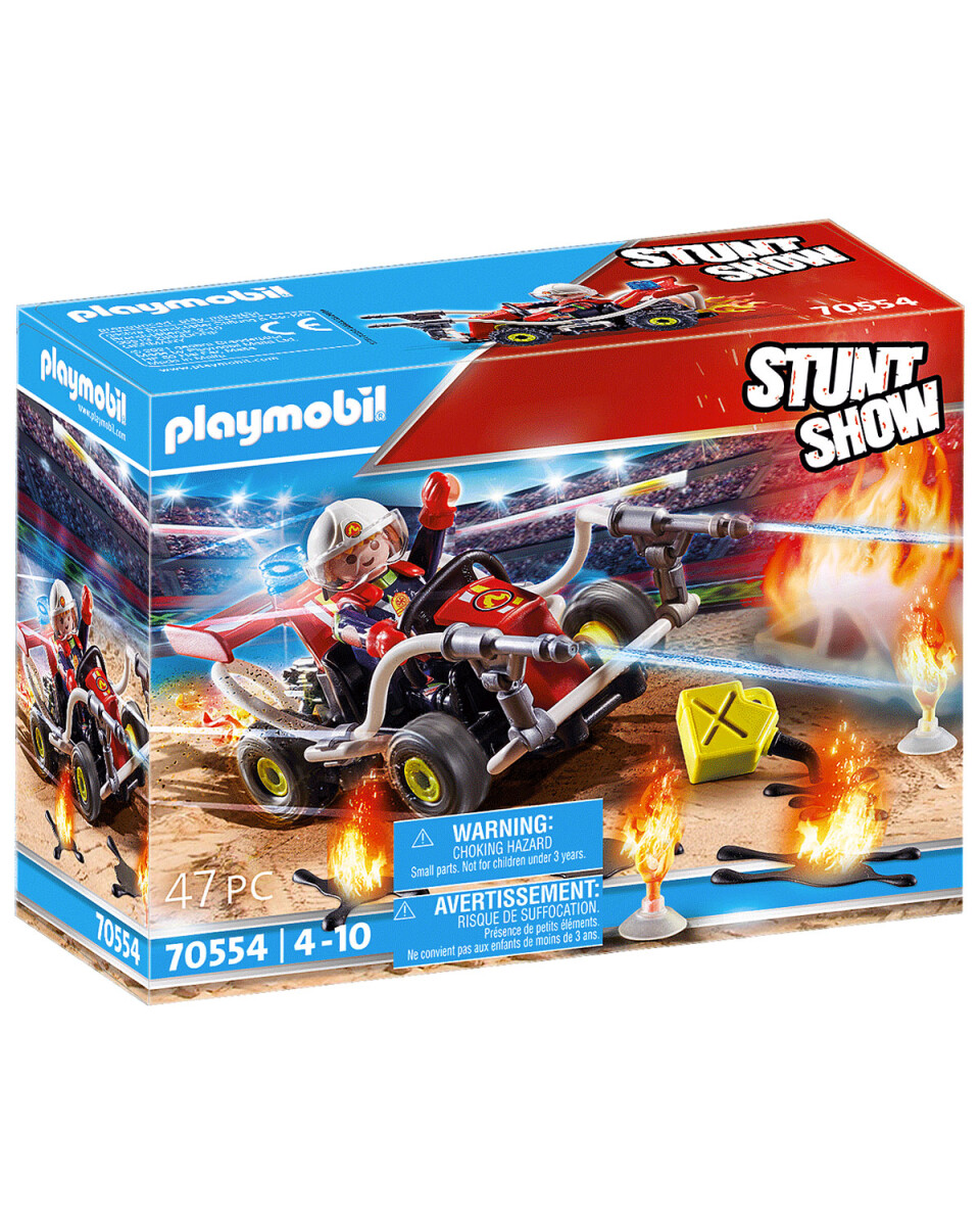 Playmobil Stunt Show kart bombero 47 piezas 