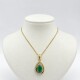 Conjunto con Esmeralda Oro 9 Kt Conjunto con Esmeralda Oro 9 Kt
