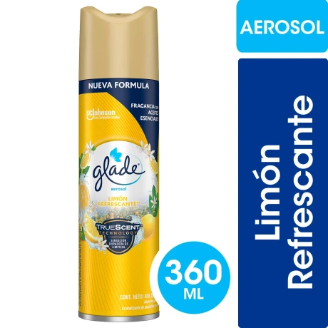 DESOD.DE AMBIENTE GLADE AEROSOL LIMON REFRESCANTE 360 CC DESOD.DE AMBIENTE GLADE AEROSOL LIMON REFRESCANTE 360 CC