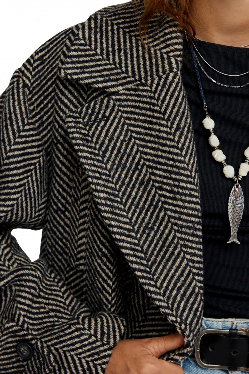 Abrigo Ari Lana Negro