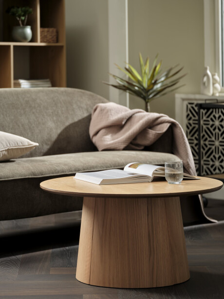 Mesa de centro KLIPLEV Ø80 color roble Mesa de centro KLIPLEV Ø80 color roble