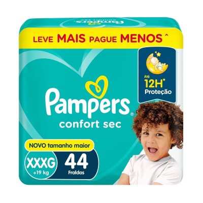 Pañales Pampers Confort Sec Talle Xxxg 44 Uds. Pañales Pampers Confort Sec Talle Xxxg 44 Uds.