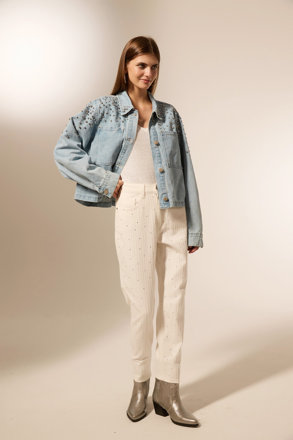 Campera Kuri Celeste