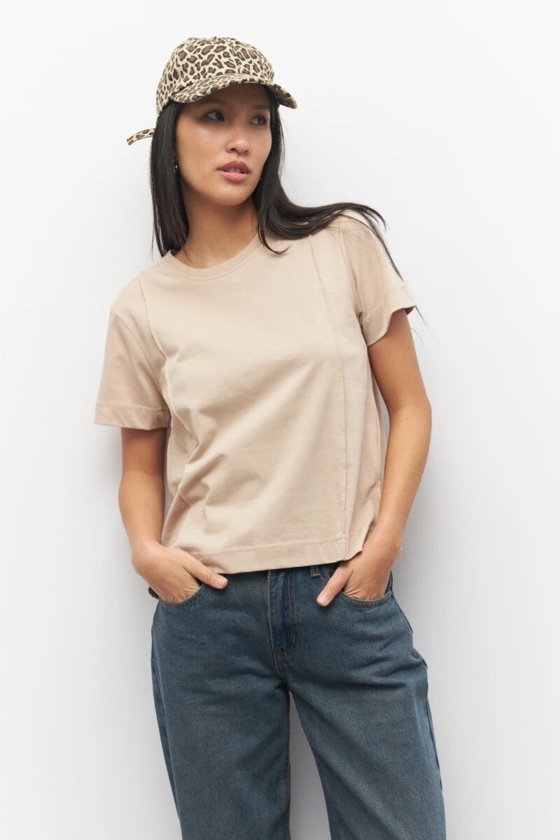T-SHIRT D.CASSIN PADELLA - BEIGE 