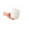 MACETA CERAMICA DOTS BLANCA