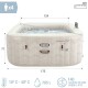 INTEX PURESPA CHEVRON CAPACIDAD 4 PERSONAS Intex Purespa Chevron Capacidad 4 Personas