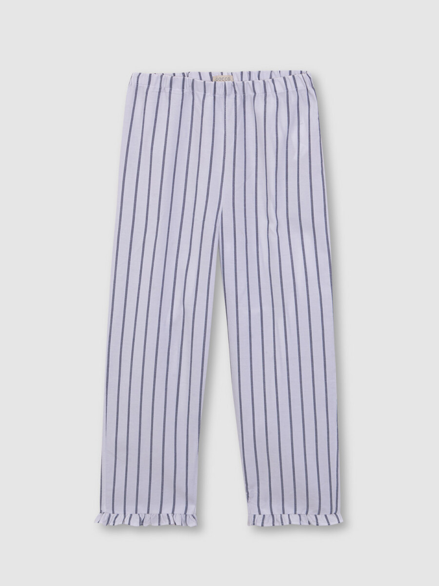 Pijama Estampado Blanco Optico