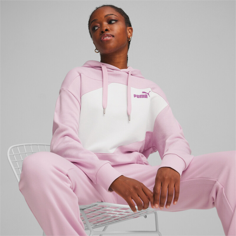 W PUMA POWER HOODIE TR Rosado