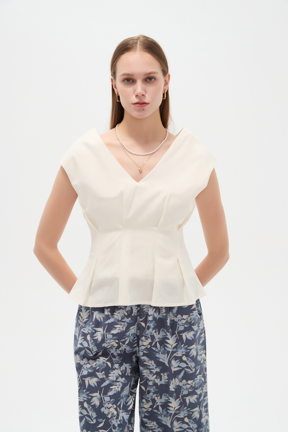 Blusa Kelan Marfil / Off White