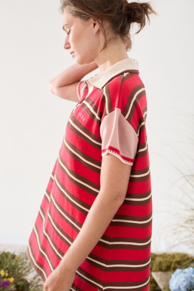 PRE VENTA VESTIDO SUN Rojo Y Chocolate