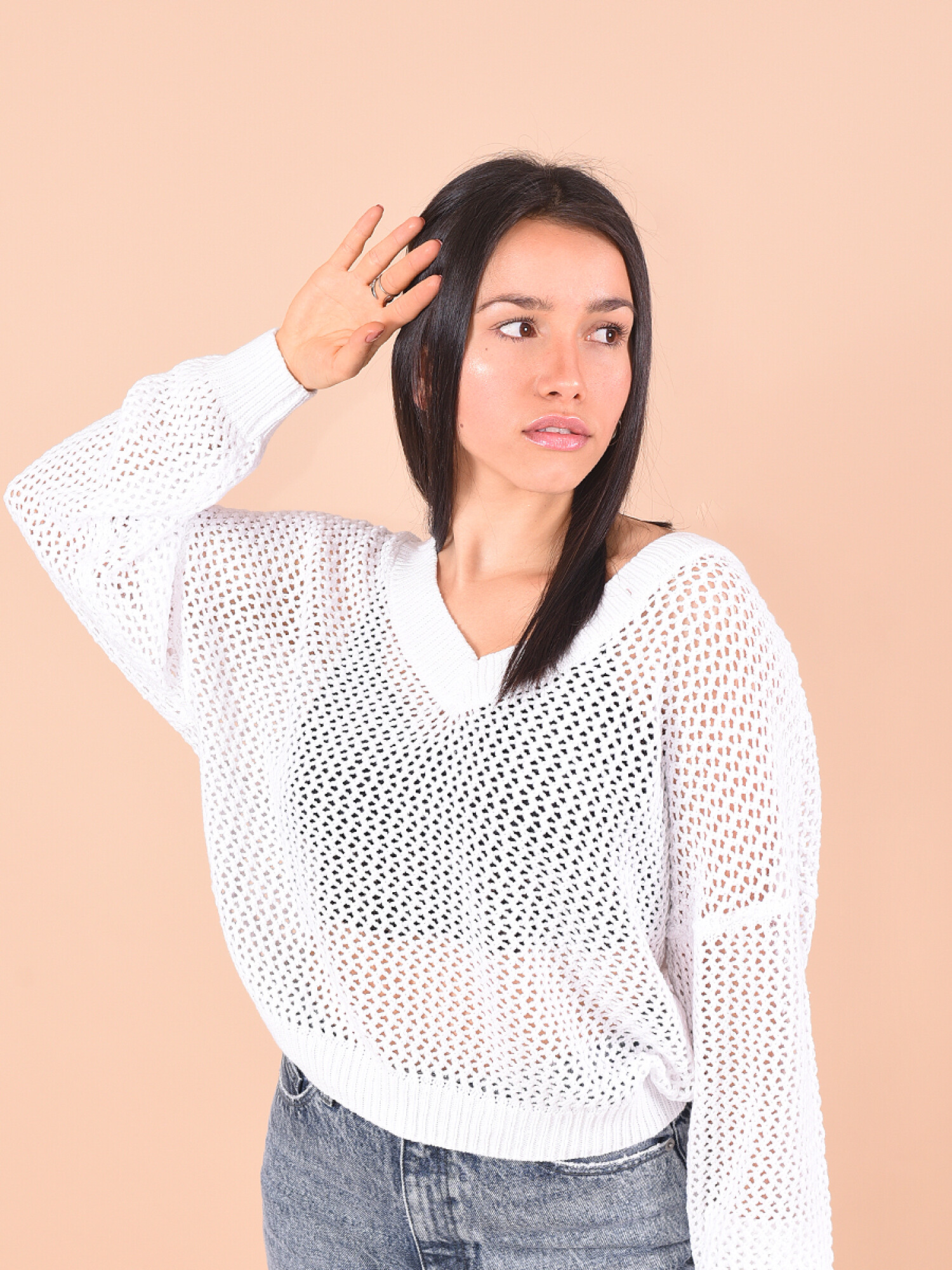 BUZO TEJIDO MICA BLANCO Guapa