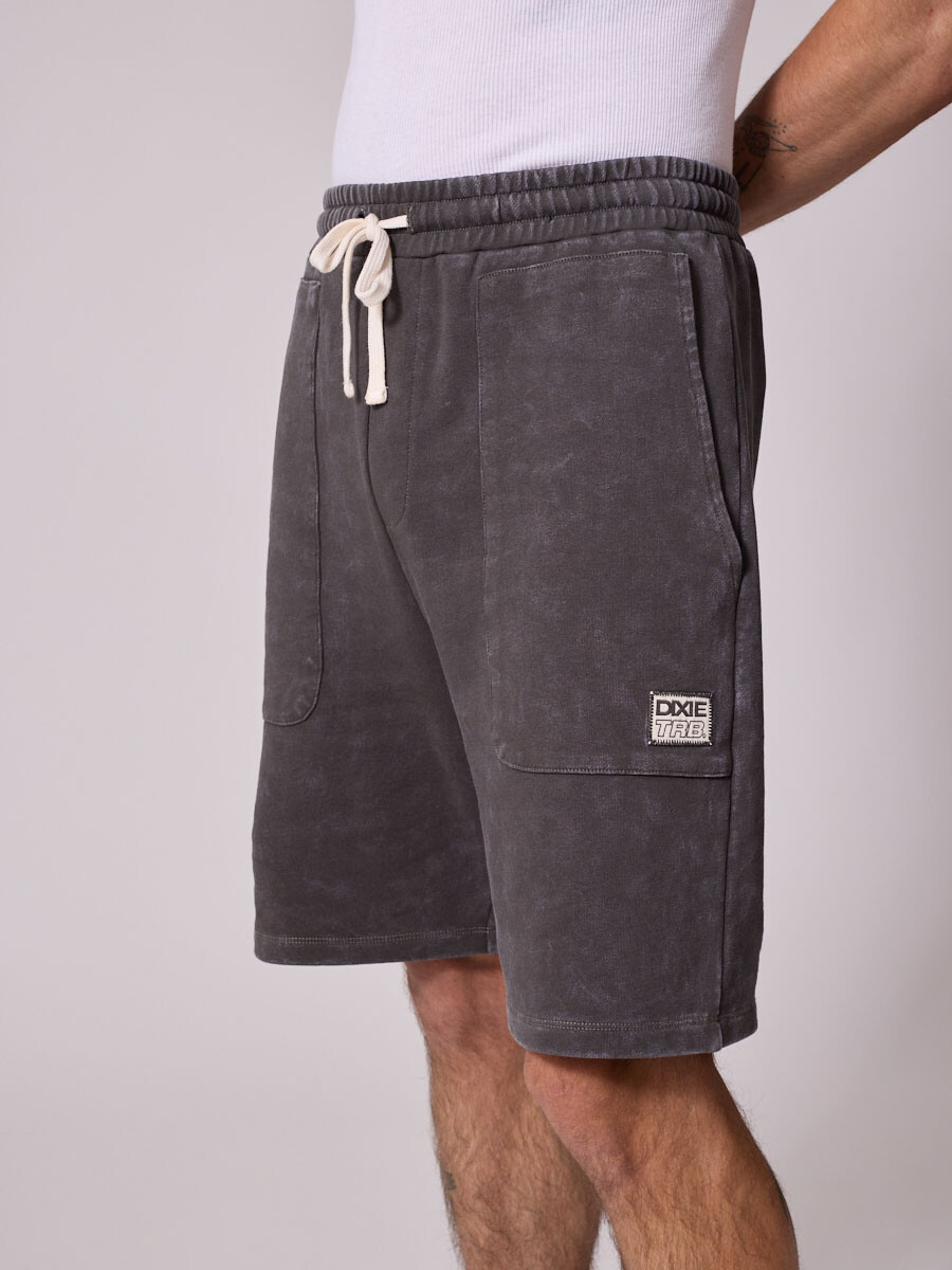 BERMUDA FELPA AMIR DIXIE Gris Oscuro