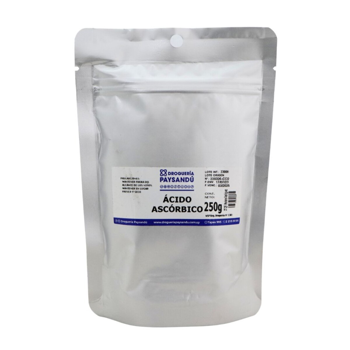 Ácido Ascórbico - 250 g 