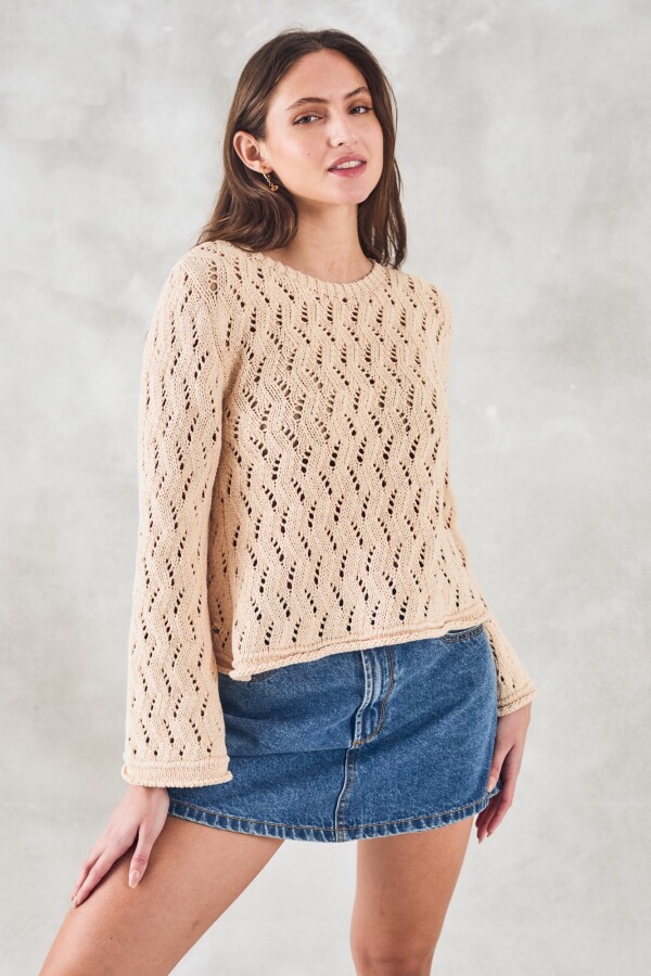 Sweater Textura Crudo