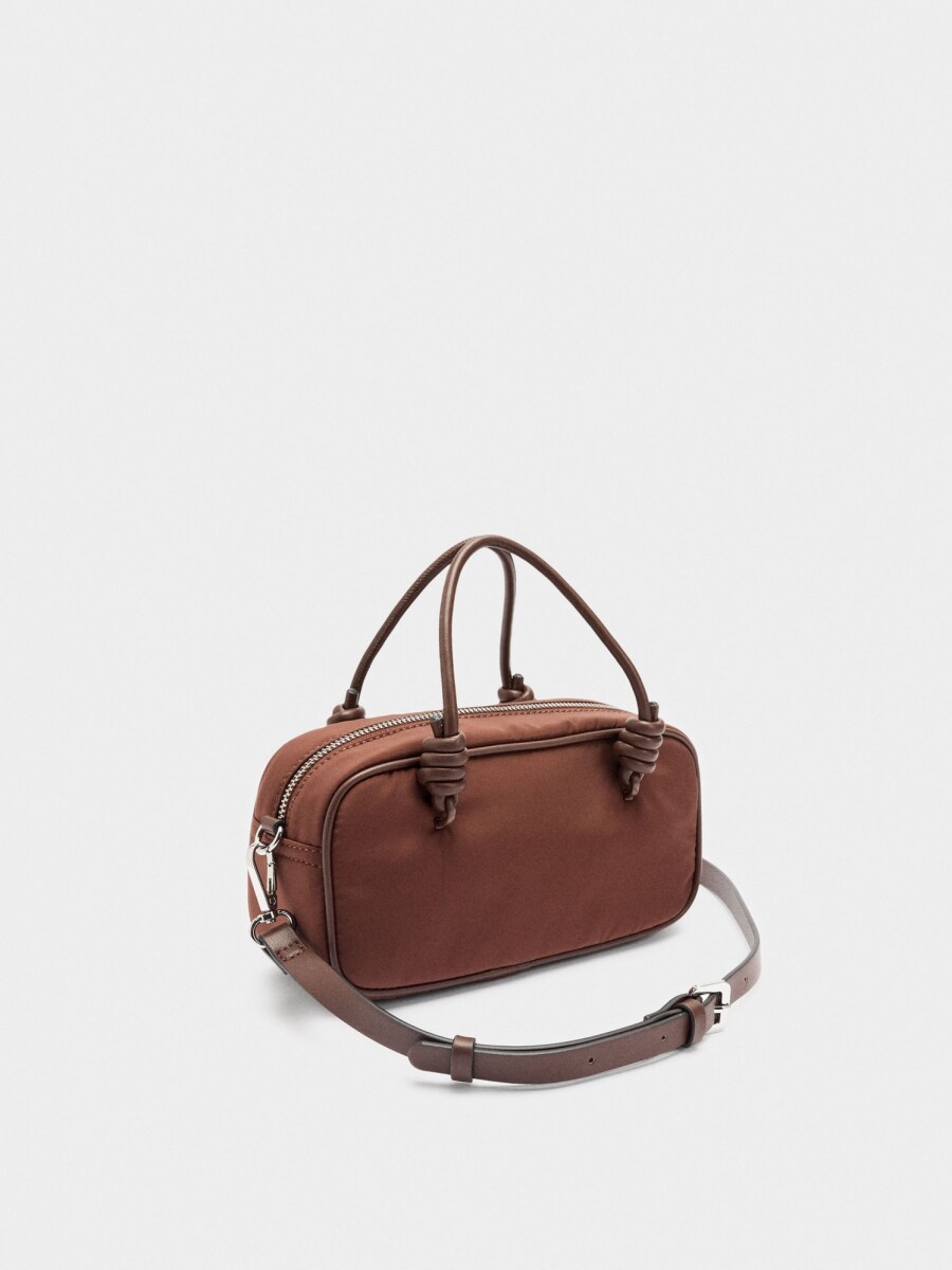 Bolso Bowling De Nylon naranja