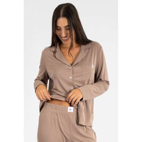 Pijama nine ribb yummy Beige