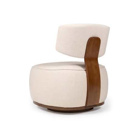 Butaca Orbit - Giratoria - Tela Rústica Beige (4F)
