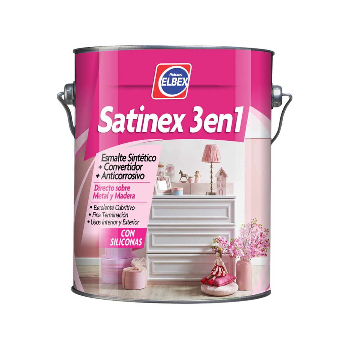 Satinex 3en1 Elbex 1 Lts blanco 