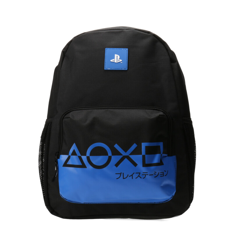 Mochila Play Station Logo Negro - Azul