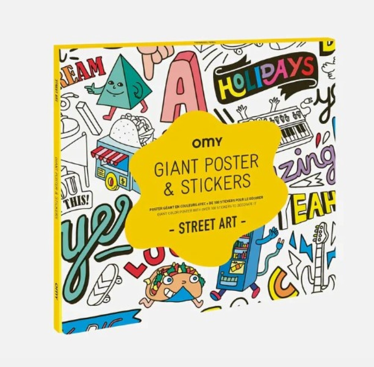 Poster gigante y Stickers- Street Art 