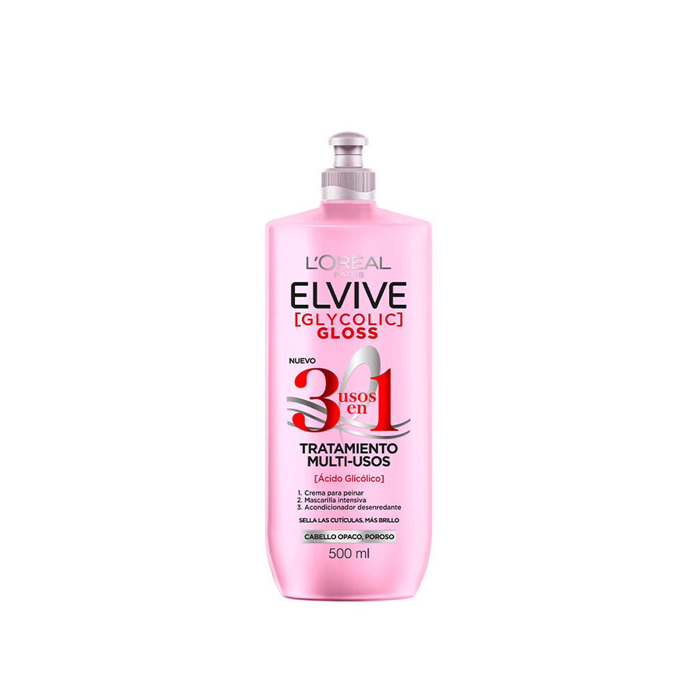 ELVIVE CREMA DE PEINAR GLYCOLIC 3 EN 1 única