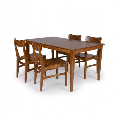 Juego de Comedor Olmo - Mesa 140 + 4 sillas Honey
