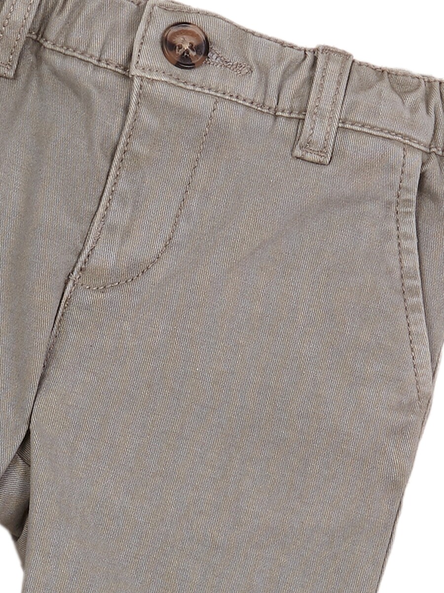 Pantalon Todo Gomas La Cintura Gris Medio