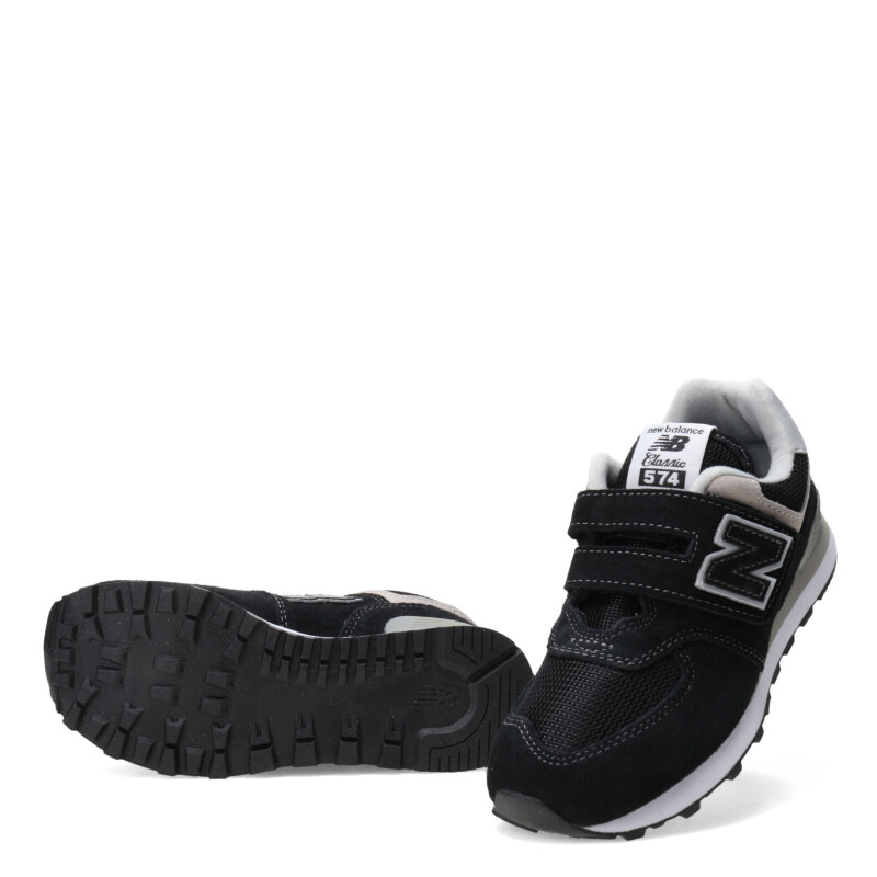 Championes de Niños New Balance Classic 574 Negro - Gris