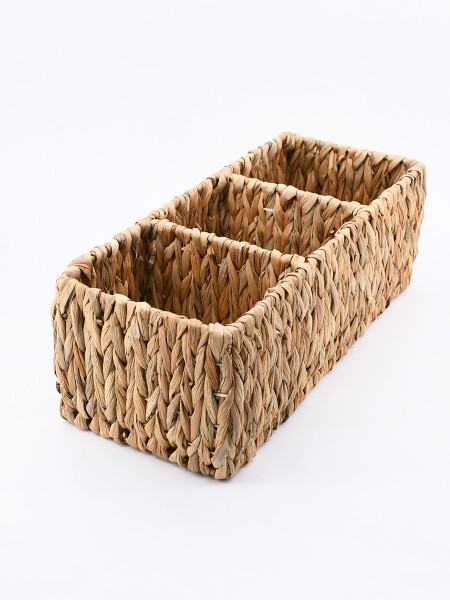 CESTA ORGANIZADORA CON REPARTICIONES BEIGE