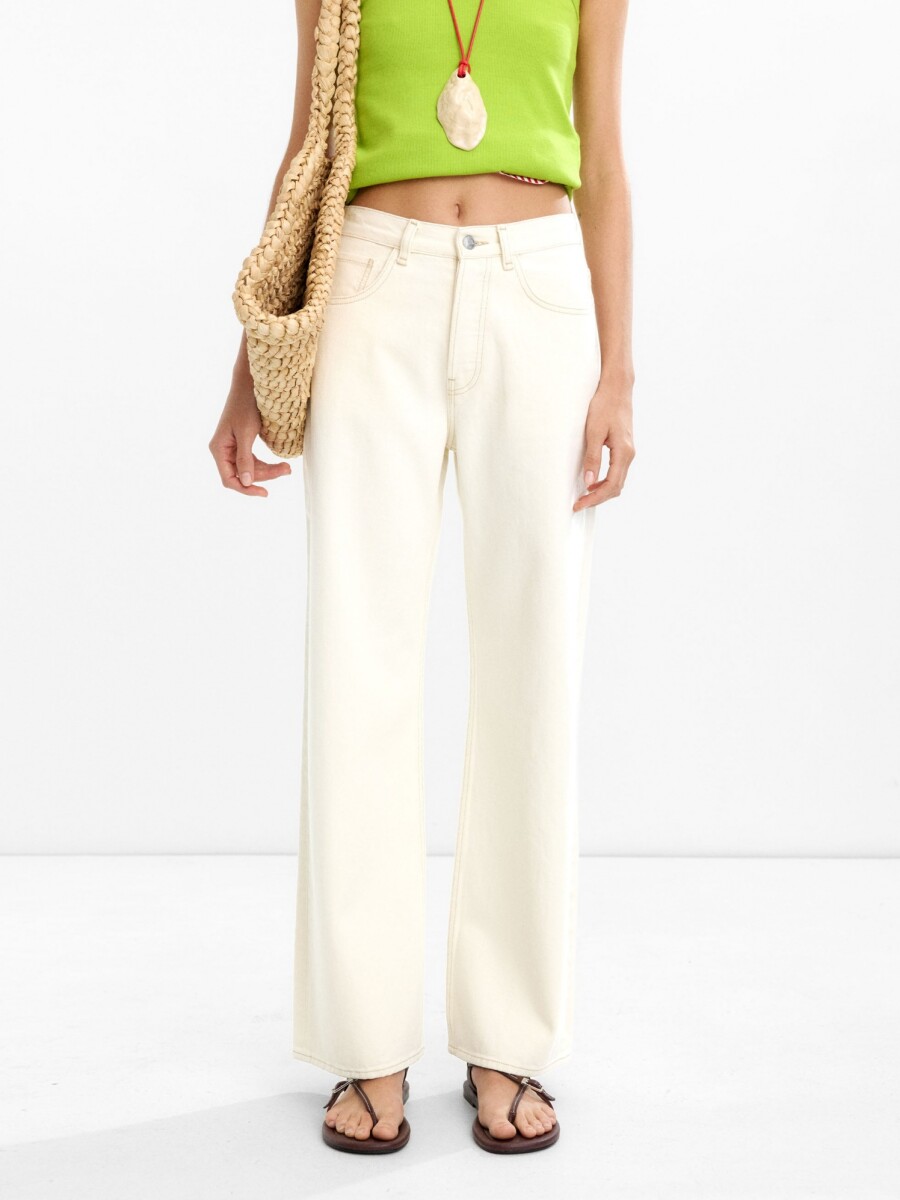 Pantalón Vaquero 100% Algodón crudo