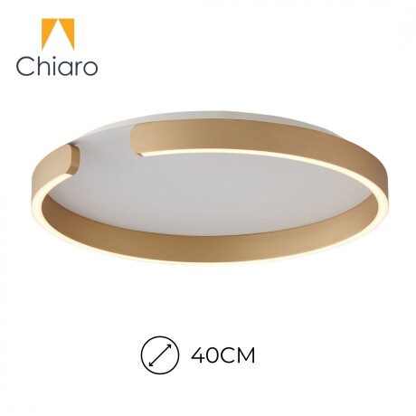 Plafón LED, Diseño anillo cortado, Dimerizable 30W 40CM DORADO