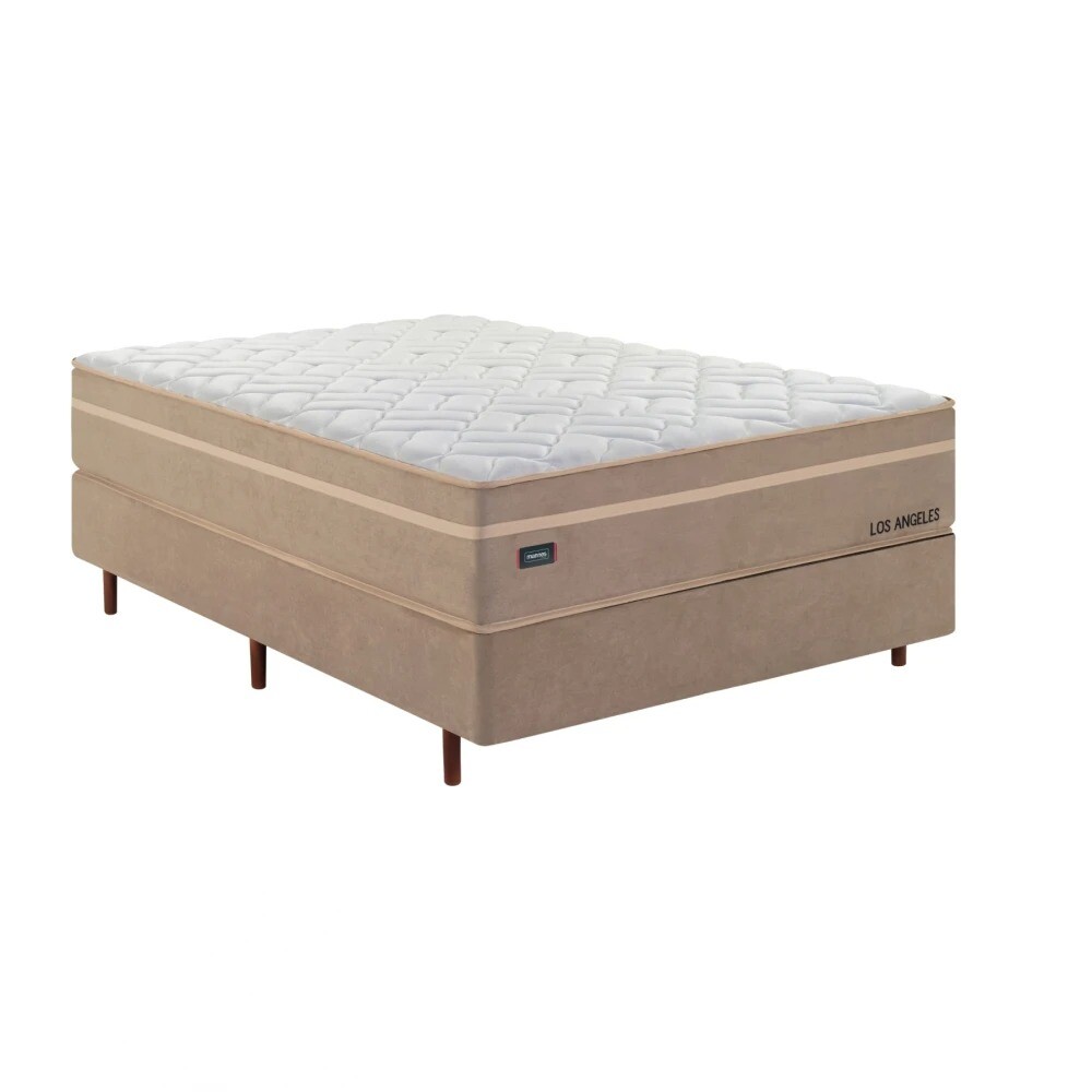 Conjunto Sommier 1 plaza y media - Los Angeles - Mannes Conjunto Sommier 1 plaza y media - Los Angeles - Mannes