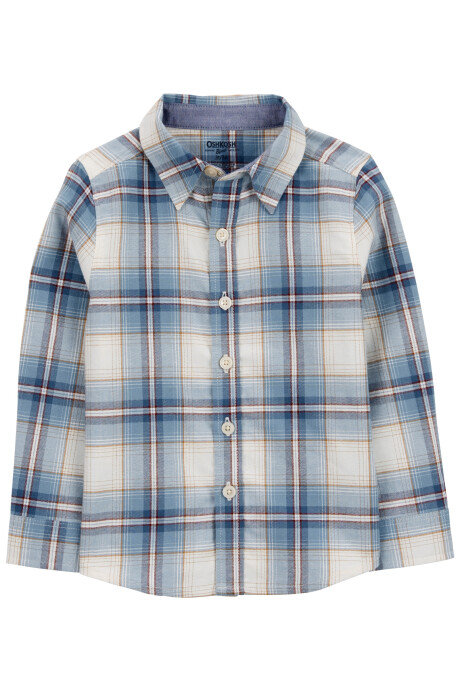 Camisa de sarga, diseño a cuadros Camisa de sarga, diseño a cuadros