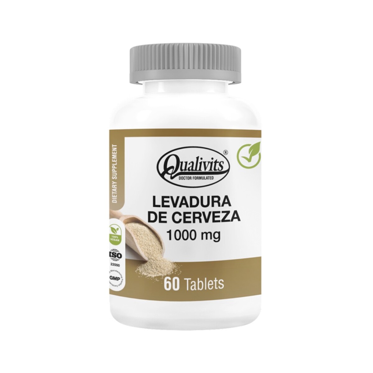 Levadura De Cerveza Qualivits 1000 Mg. 60 Tabletas. 