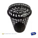 Cesto Para Ropa Organizador Plástico Calado 60lts Espacioso Cesto Para Ropa Organizador Plástico Calado 60lts Espacioso