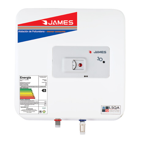 Termotanque JAMES 30Lts Prisma Acero