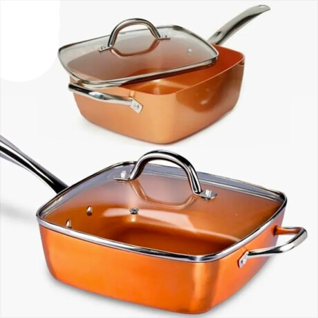 Sartén Olla De Cerámica 4 Piezas Cobre