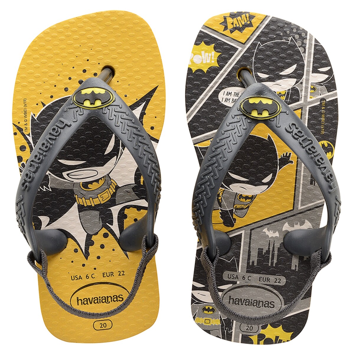 Sandalia de Niños Havaianas New Baby Heroes - Amarillo 